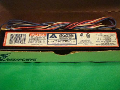 Advance vel-2p32-lw-sc vel2p32lwsc941 instant start electronic ballast 277v for sale