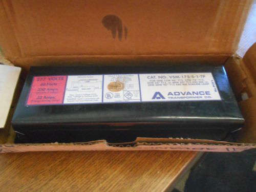 NEW ADVANCE BALLAST 277V 60HZ VSM-175-S-1-TP