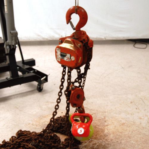 Ingersoll rand mch5-050 5 ton manual chain fall hoist 10&#039; chain 10,000# for sale