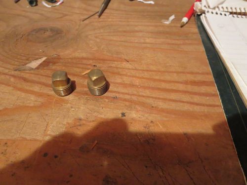 Brass plugs 3/8&#034; lot of 2 for sale
