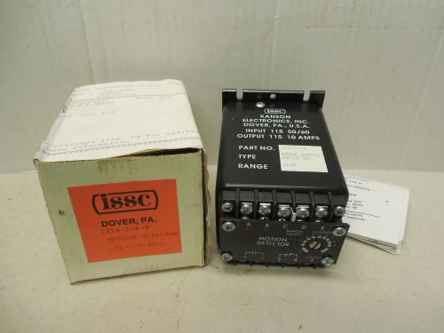 NEW ISSC MOTION DETECTOR 1214-1-K-B .06-100 SEC. 115V VOLT 10A A AMP 12141KB