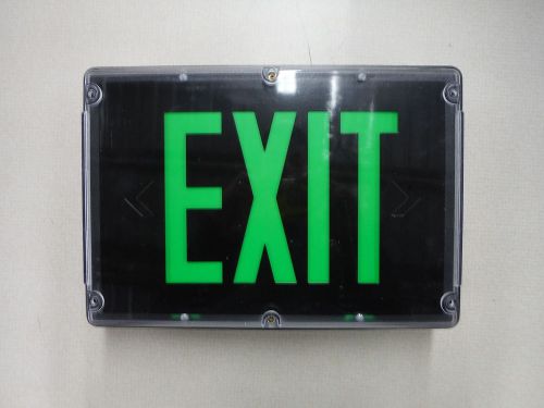 Thomas &amp; Betts Exit Sign Black &amp; Green XVE-2-G-D-4X-CW