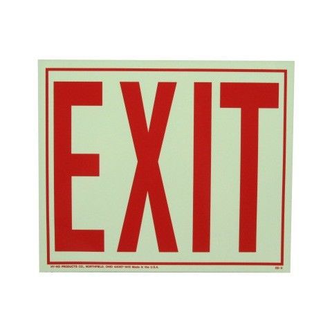 10&#034; X 12&#034; Glowing &#034;Exit&#034; Sign