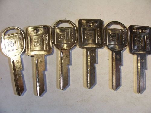 3 SET  GM  OEM GENUINE  C &amp; D   BRIGGS &amp; STRATTON   KEY BLANK   UNCUT