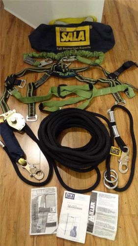 DBI SALA Sayfline 80&#039; Kernmantle Horizontal Lifeline Miller Harness Lanyard LOT