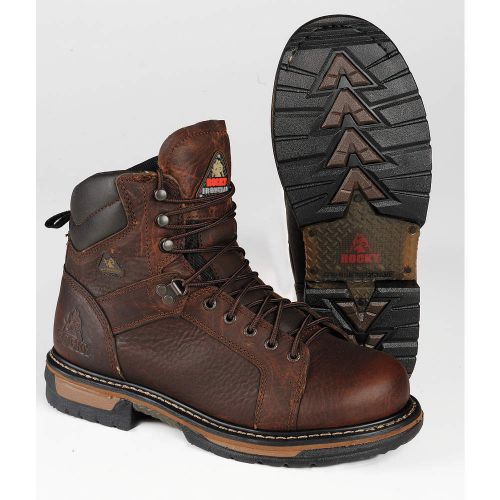 Work Boots, Pln, Mens, 10, Copper, 1PR 5703 10 MED