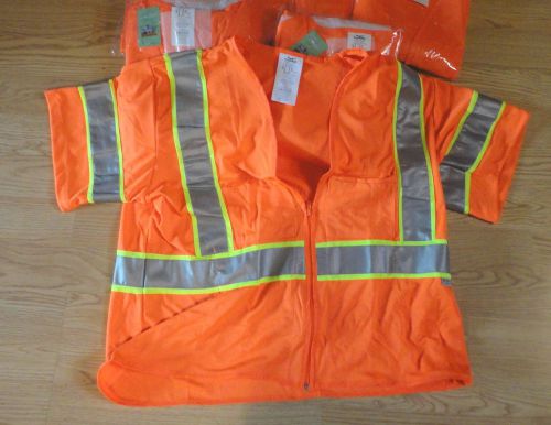 CONDOR SAFETY ORANGE HI-VIS VEST, LARGE, COOLDRY, WORK, JOGGING,  MOTORCYCLE