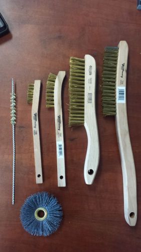 Brass Wire Brush Kit 6 piece set