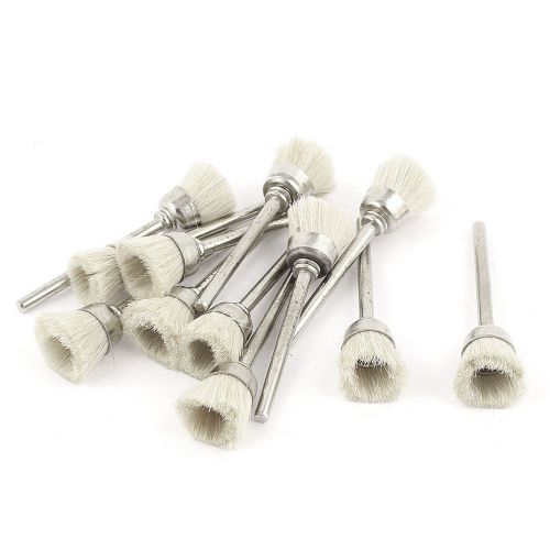 12 Pcs 12mm Dia Soft Beige Wool Cup Brush Polishing Wheel for Rotary Tool