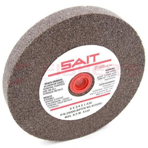 SAIT 28072 14X2X1-12 A60 Aluminum Oxide General Purpose Bench Grinding Wheels