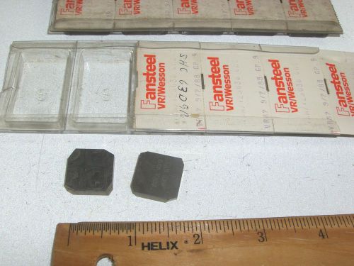 Vr wesson shc-63d9r carbide milling inserts (10 pcs) for sale