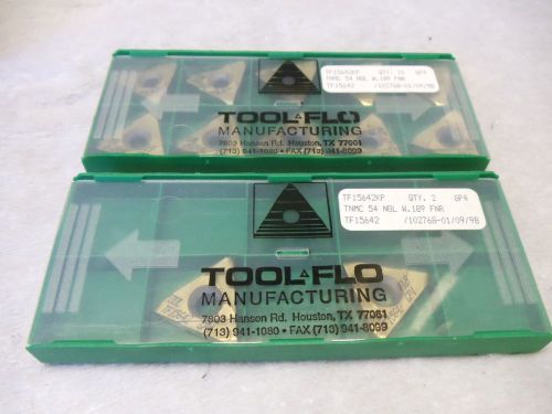 12 NEW TOOL-FLO TNMC 54 NGL W.189 FNR GP4 CARBIDE INSERTS