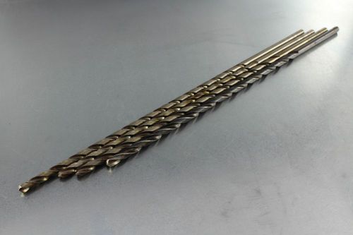 Twist drills extra length hss straight shank 11/32&#034; to 3/8&#034; ptd for sale