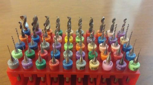 50 Piece Solid Carbide Micro Drill Bit Set  drills