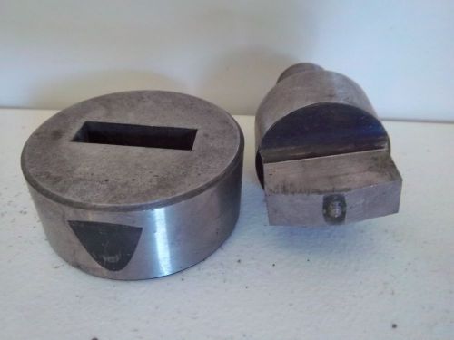 USED 1-1/2&#034; X 1/2&#034; PUNCH DIE SET