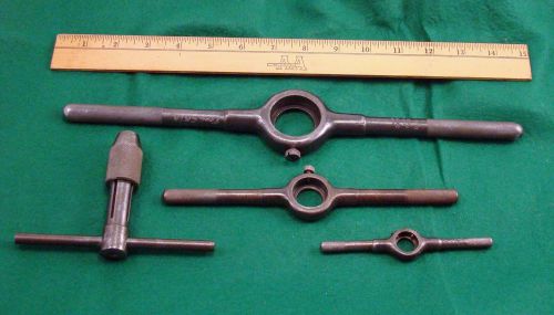 4 GREENFIELD TOOL GTD  TAP &amp; DIE HANDLES WRENCHS STOCKS 1850 1852 1853 TAP 333