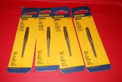 IRWIN HANSON STRAIGHT FLUTE EXTRACTOR ST-1  BOX OF 4 EXTRACTORS