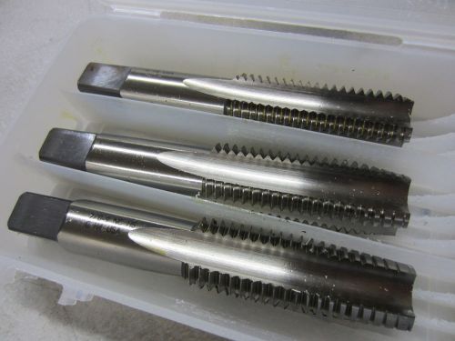 Hanson &amp; whitney 7/8&#034;-9 nc gh3 hss 4 flutes pipe tap set bottom plug taper 30015 for sale