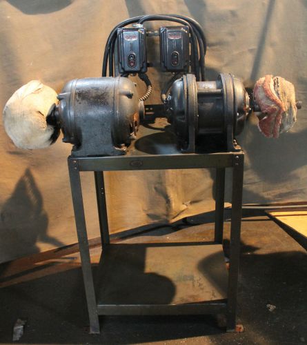 Buffer grinder with westinghouse &amp; general electric induction motor 1 hp (5494) for sale