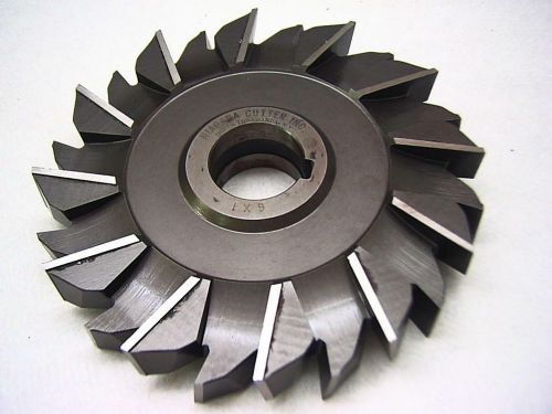 Niagara Stager Tooth Side Cutting Milling Cutter 6 x 1 x 1-1/4 HSS