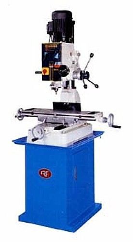 29&#034; Tbl 1HP Spdl Rong Fu RF-40 Geared Head Mill/Drill VERTICAL MILL, 1 HP, Bench