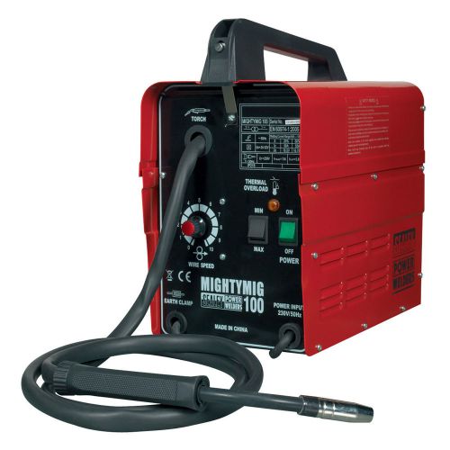 SEALEY MIGHTYMIG100 100Amp No Gas / Gasless Mighty Mig Welder + Flux Wire + Tip