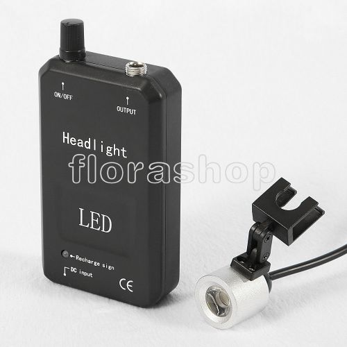 Dental head lamp light led fit surgical binocular loupes 3.5x/2.5x black for sale