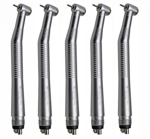 5PCS Dental High Speed Handpiece Turbine Push Button Standerd 4 Hole Y1BA4 NEW