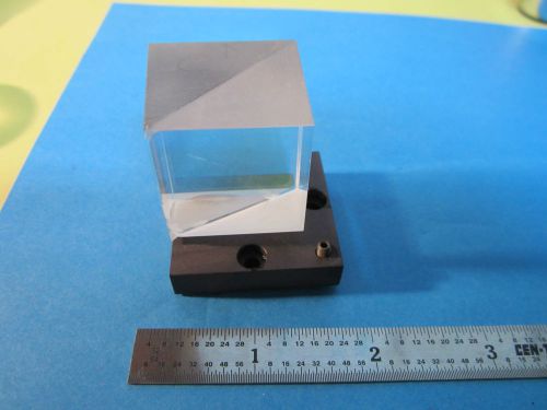 OPTICAL BEAM SPLITTER [chipped at bottom] LASER OPTICS BIN#24-01