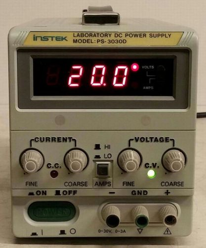 INSTEK PS-3030D LABORATORY DC POWER SUPPLY