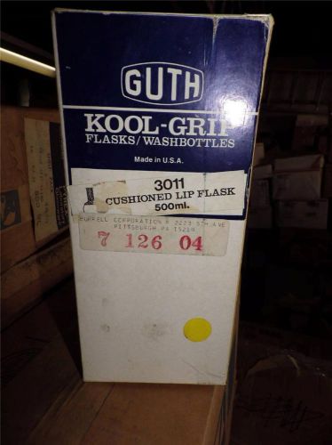 Lab nos laboratory guth kool-grip 3011 cushioned lip flask 500ml lab66 for sale