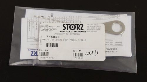 Storz 745853 marchal salivary duct probe size: 3 for sale