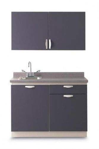 Midmark Basic Exam Room Casework Right Handle w/ Sink Dusty Blue # LC-RRSSP-233