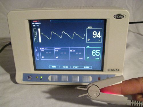 Dre signal nibp, sao2 and pulse oximeter digital monitor &amp; 13&#039;6&#034; finger sensor for sale