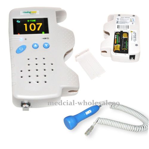 Top Sale Ultrasonic Fetal Doppler + 3MHz WaterProof Probe Prenatal Heart Monitor