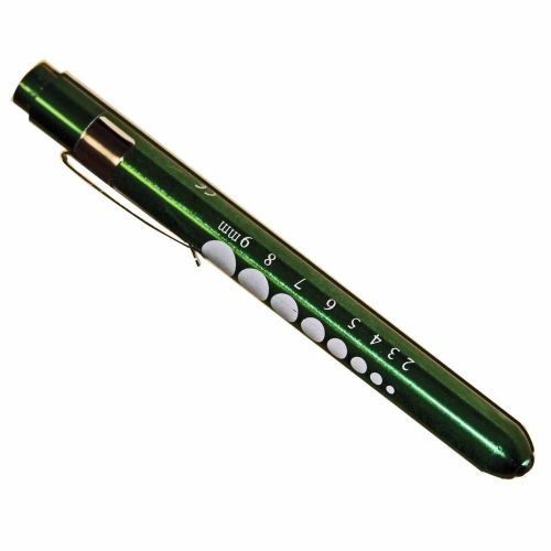 Professional Medical Diagnostic Penlights With Pupil Gauge Green