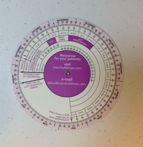 OB/Gyn Pregnancy Pocket Wheel (Obstetrics)