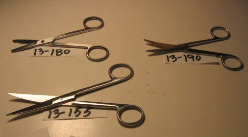 MAYO AND OPERATING SCISSOR SET OF 3 (13-190,13-180,13-155) (S)