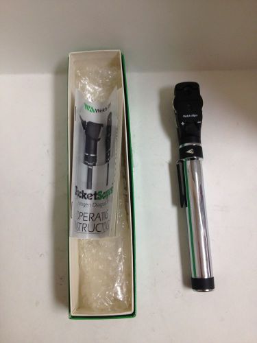 Welch Allyn PocketScope Ophthalmoscope w/ model 128 Head, AA Handle *NIB*