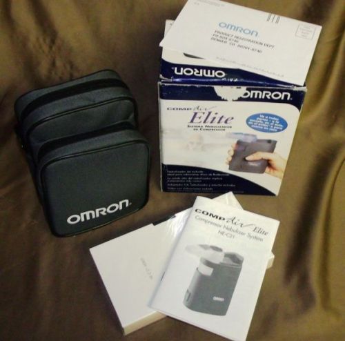 OMRON CompAir Elite Portable Compressor Nebulizer System Model NE-C21V NEW! NR!