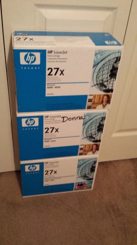 NIB OEM NEW 3 Available HP LaserJet 27X C4127X Black Toner Cartridge 4000 4050