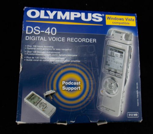 OLYMPUS DS-40 Digital Voice Recorder - DE W03