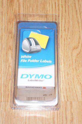 FREE SHIPPING Genuine New White DYMO 30576 130x2=260 FILE FOLDER LABELS