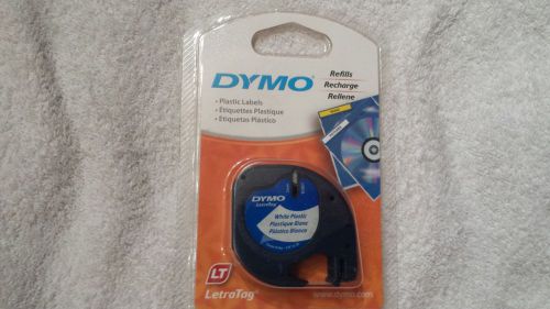 Dymo LetraTag 91331 Pearl WHITE Plastic Tape Letra Tag LT Labels *New &amp; Improved