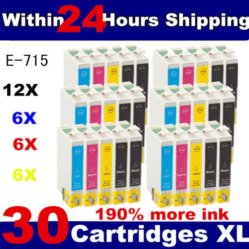 6 FULL SETS + 6 blacks COMPATIBLE INK CARTRIDGES FOR EPSON STYLUS PRINTER