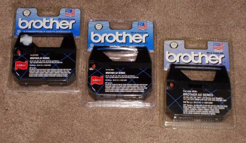 Lot of 3 packs brother 1230 black correctable ribbon 1030 genuine ax series new for sale