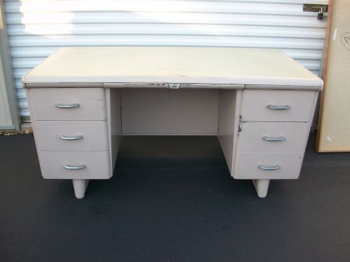 Tanker Desk Mid - Century  Berger  Industrial  All Steel GC  L@@K