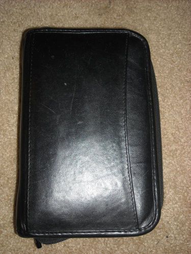 Black leather usl personal planner/organizer--8.5&#034; x 5.5&#034; !!! for sale