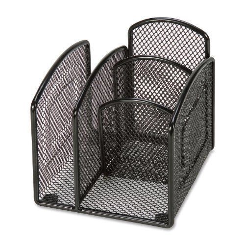 Lorell Mini Mesh Desktop Organizer - Black (LLR37522)