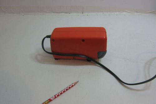 VINTAGE ORANGE PANASONIC ELECTRIC PENCIL SHARPENER  MODEL - KP-88A AUTO STOP